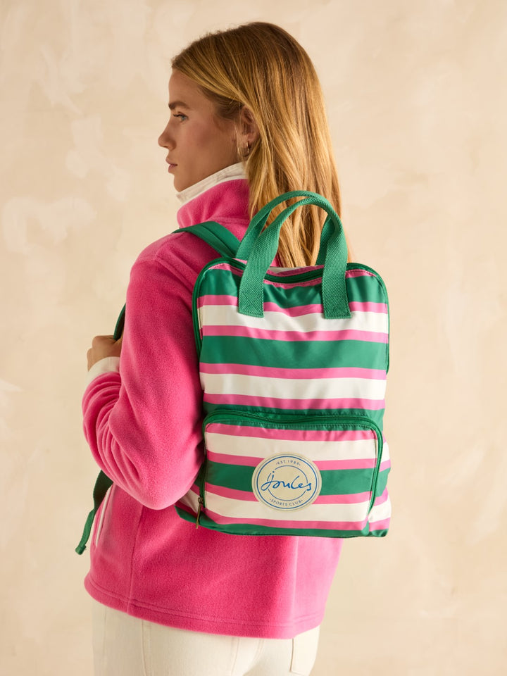 Joules Resort Stripe Packaway Backpack