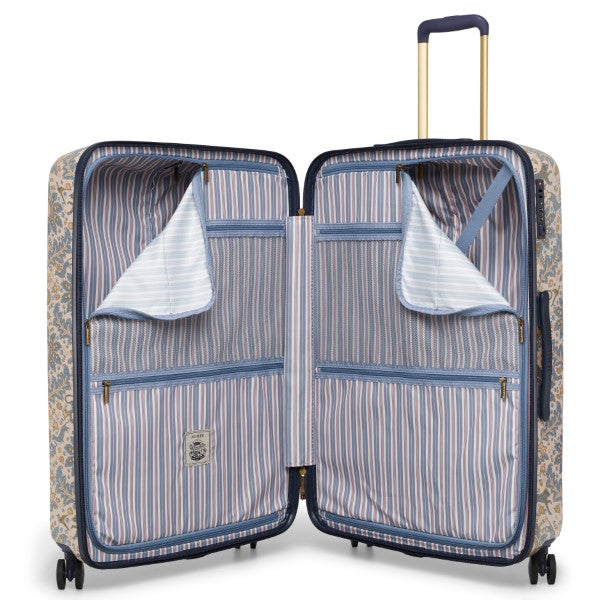 Joules Damask 76cm 4-Wheel Large Suitcase