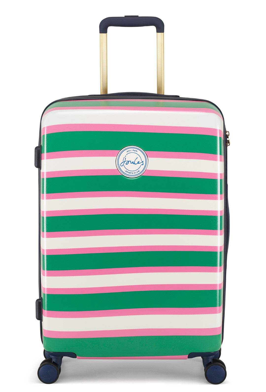 Joules Resort Stripe 66cm 4-Wheel Medium Suitcase