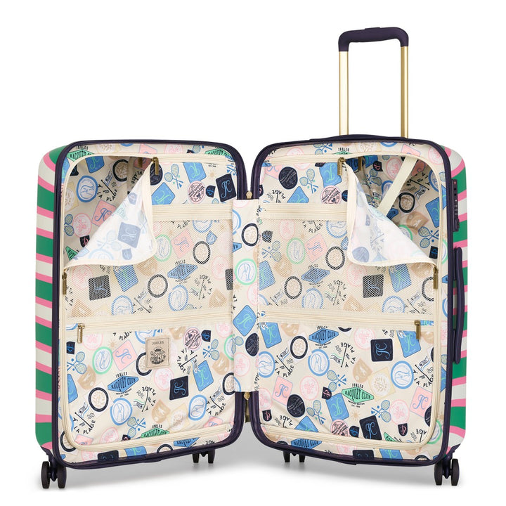 Joules Resort Stripe 66cm 4-Wheel Medium Suitcase