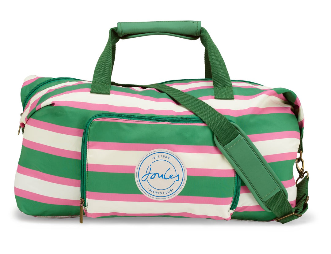 Joules Resort Stripe Packaway Duffle Bag