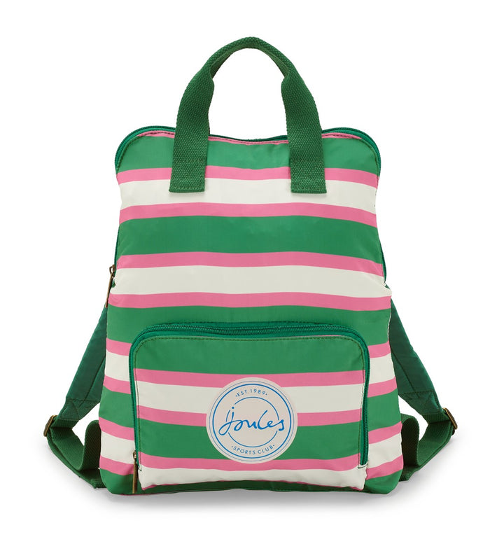 Joules Resort Stripe Packaway Backpack