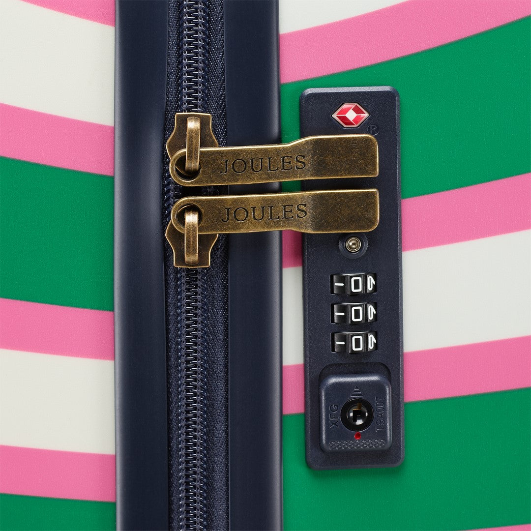 Joules Resort Stripe 54cm 4-Wheel Cabin Case