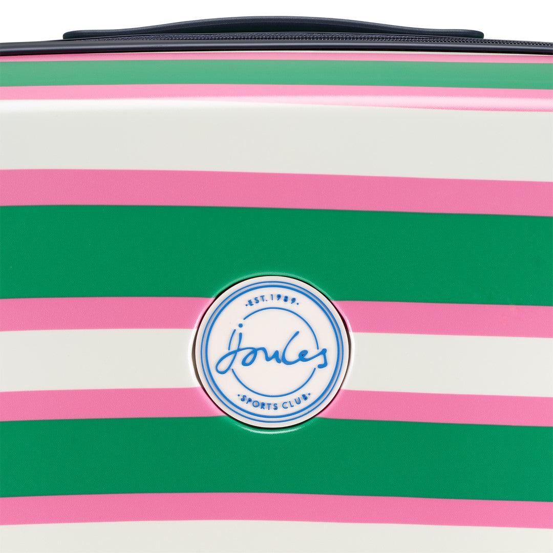 Joules Resort Stripe 54cm 4-Wheel Cabin Case