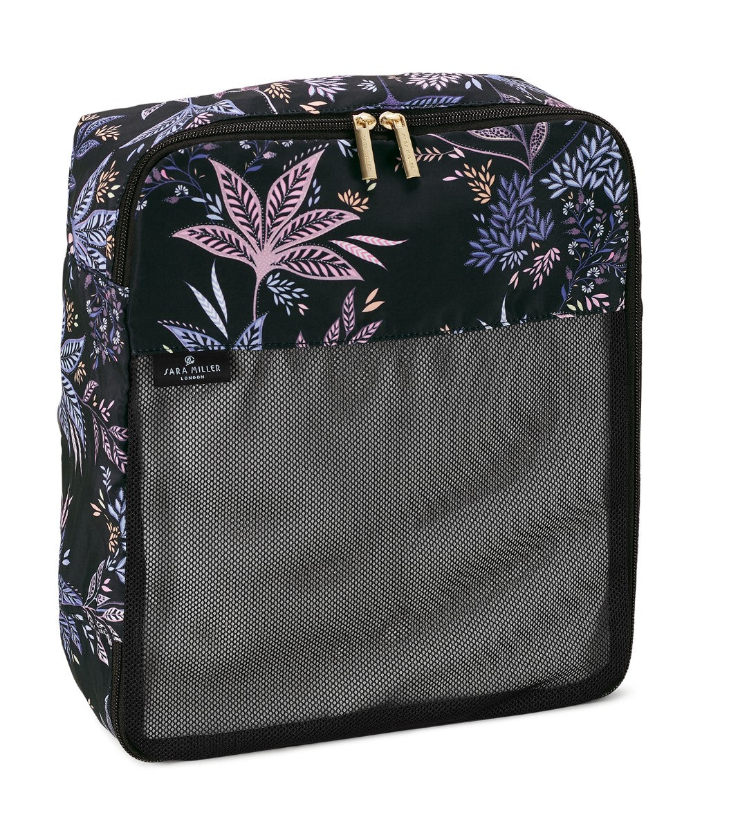 Sara Miller Black Botanic Set of Packing Cubes