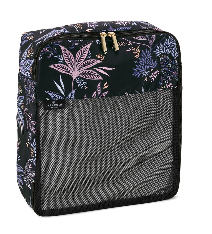 Sara Miller Black Botanic Set of Packing Cubes