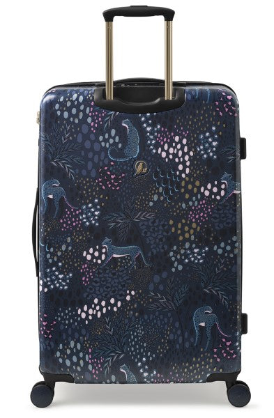 Sara Miller Midnight Leopard 77cm 4-Wheel Large Suitcase