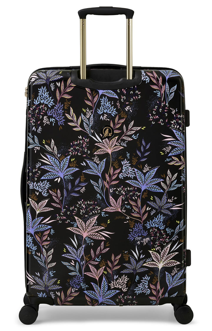 Sara Miller Black Botanic 77cm 4-Wheel Large Suitcase