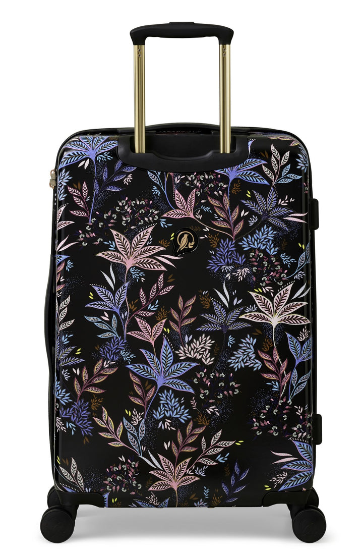Sara Miller Black Botanic 67cm 4-Wheel Medium Suitcase