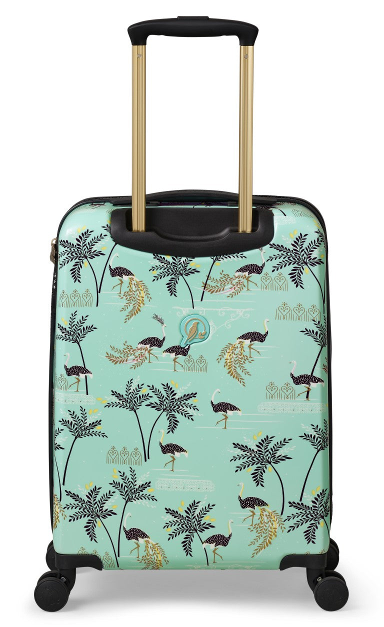 Sara Miller Mint Ostrich 54cm 4-Wheel Cabin Case
