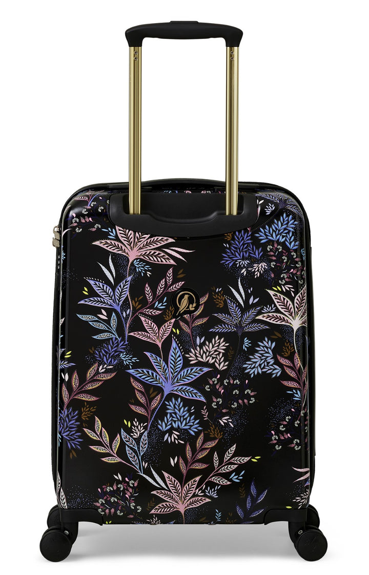 Sara Miller Black Botanic 54cm 4-Wheel Cabin Case