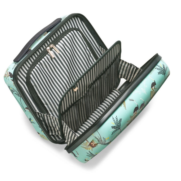 Sara Miller Mint Ostrich Vanity Case