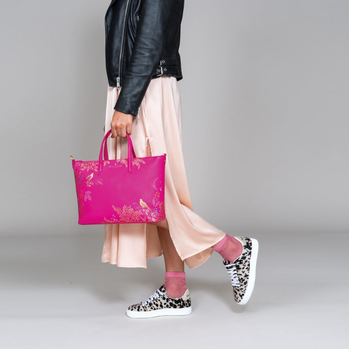 Sara Miller Chelsea Pink Medium Tote Bag