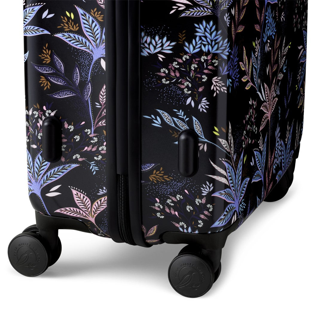 Sara Miller Black Botanic 77cm 4-Wheel Large Suitcase