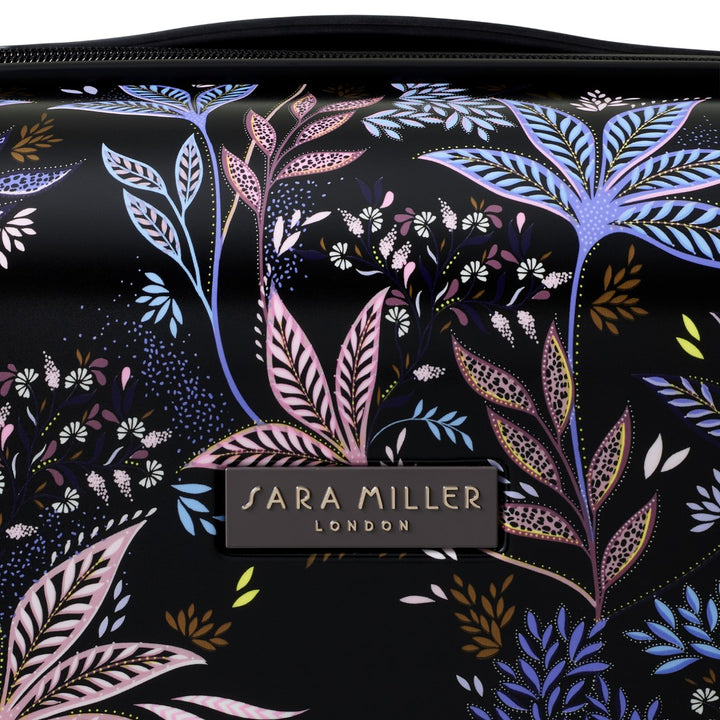 Sara Miller Black Botanic 77cm 4-Wheel Large Suitcase