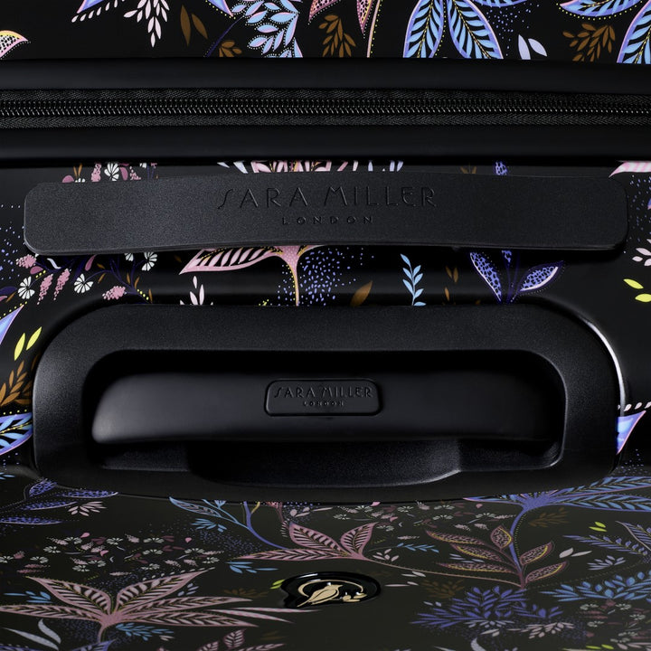 Sara Miller Black Botanic 77cm 4-Wheel Large Suitcase