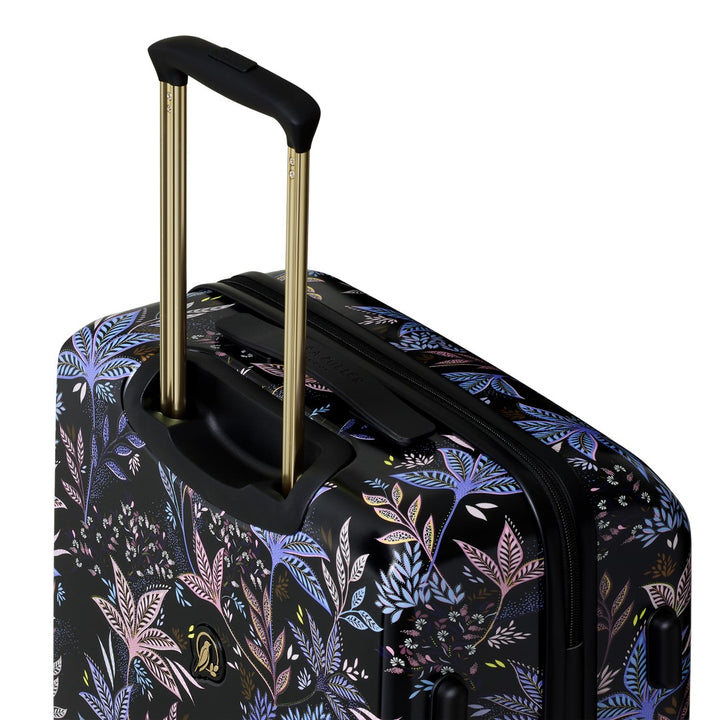 Sara Miller Black Botanic 77cm 4-Wheel Large Suitcase