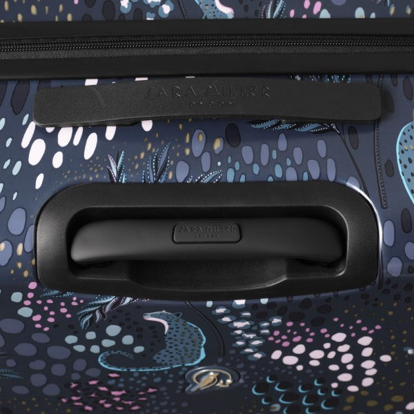 Sara Miller Midnight Leopard 77cm 4-Wheel Large Suitcase