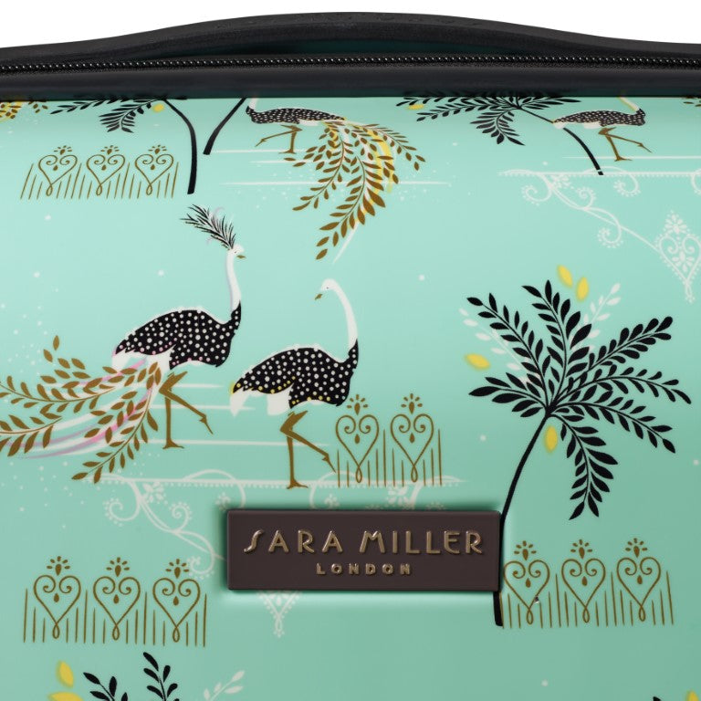 Sara Miller Mint Ostrich 4 Piece Luggage Set