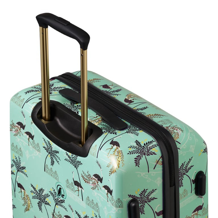 Sara Miller Mint Ostrich 4 Piece Luggage Set