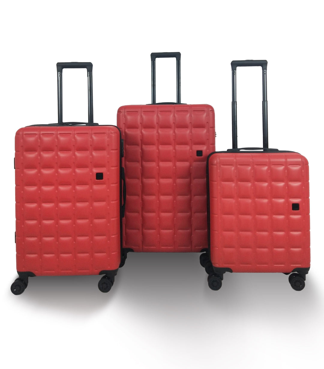 Qubed Squared 3 Piece Suitcase Set