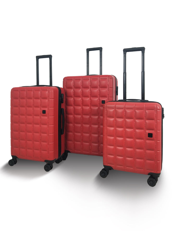 Qubed Squared 3 Piece Suitcase Set