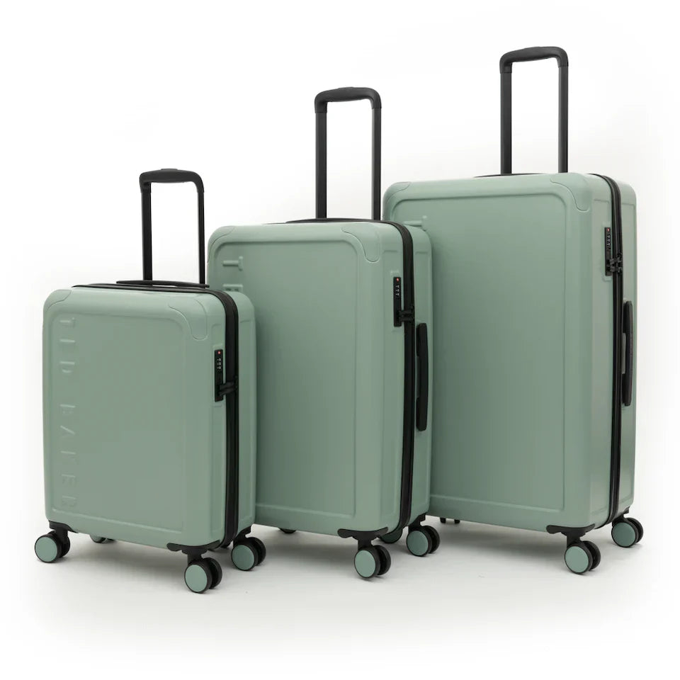 Set of 3 Ted Baker suitcases in sage green