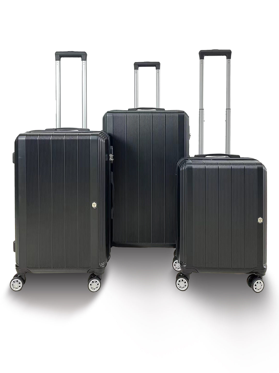 Qubed Parallel 3 Piece Suitcase Set