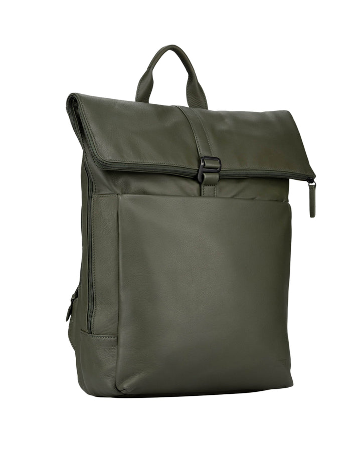 Jost Tromsoe Leather Roll Top Backpack