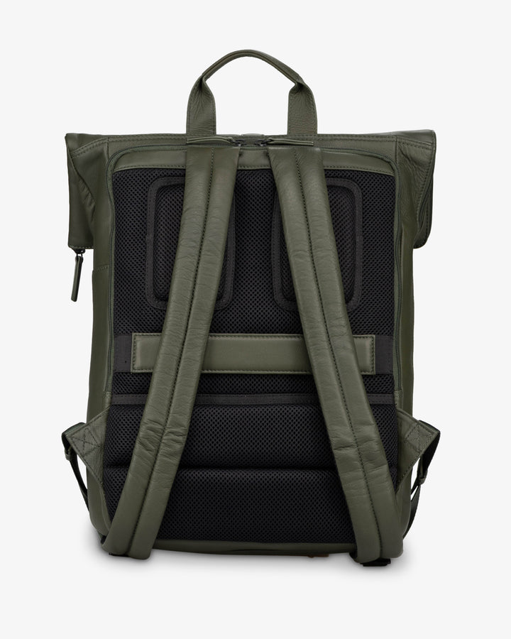 Jost Tromsoe Leather Roll Top Backpack