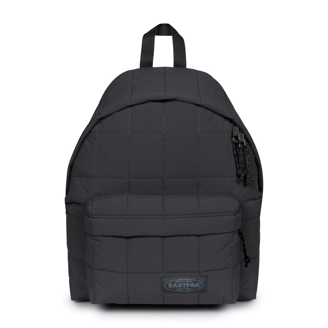 Black backpack with Eastpak logo on a white background