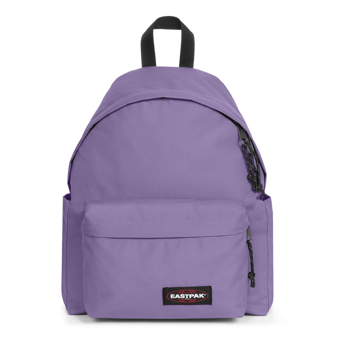 Purple backpack with Eastpak logo on a white background