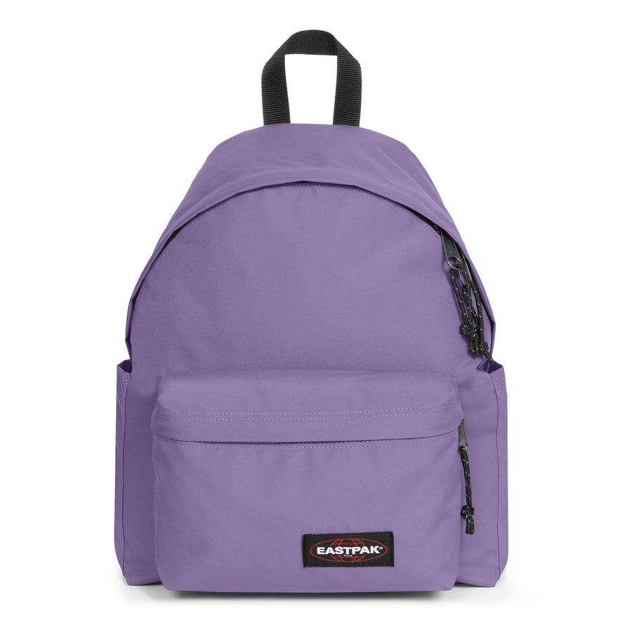 Purple backpack with Eastpak logo on a white background