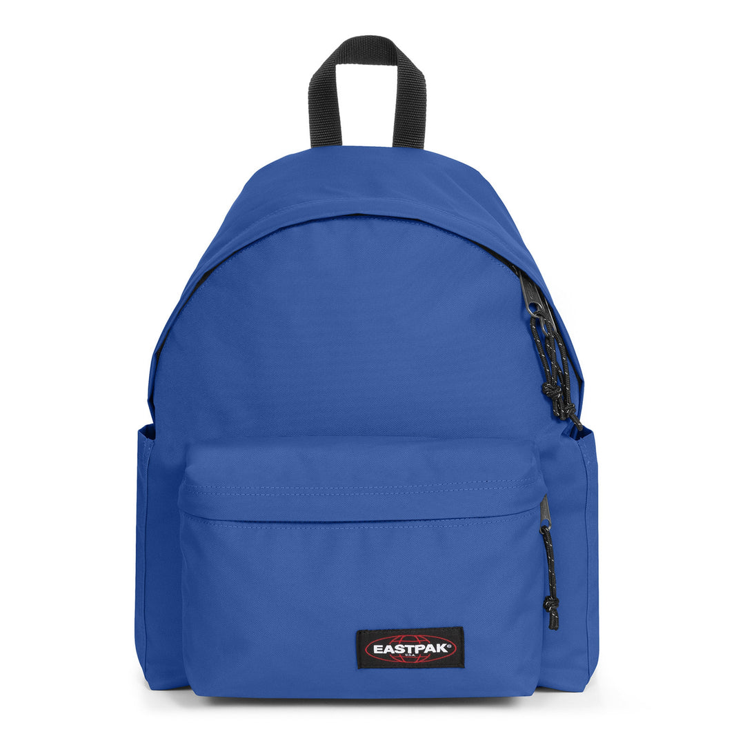 Blue backpack with Eastpak logo on a white background