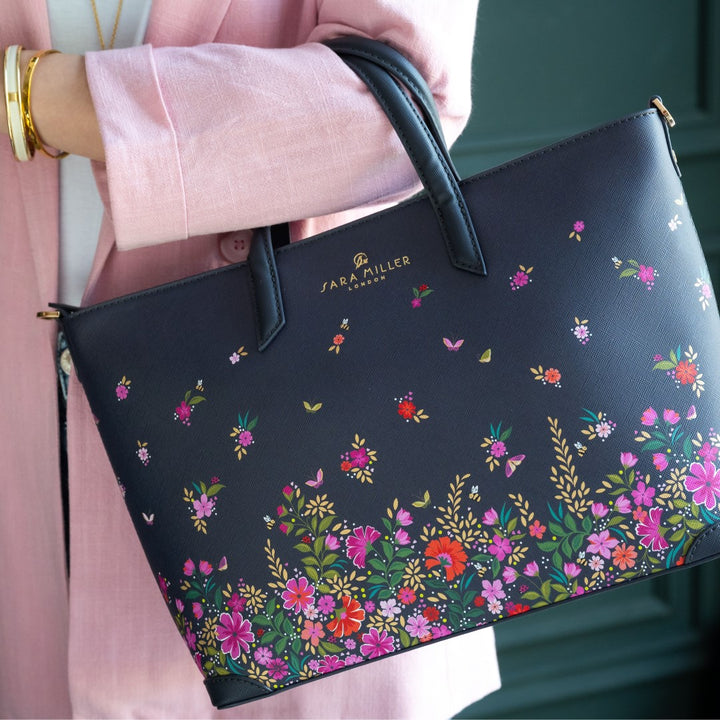 Sara Miller Ditsy Floral Medium Tote Bag