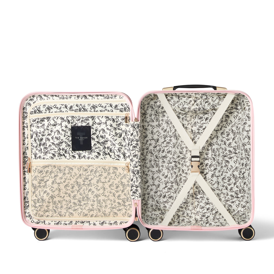 Floral patterned suitcase internal