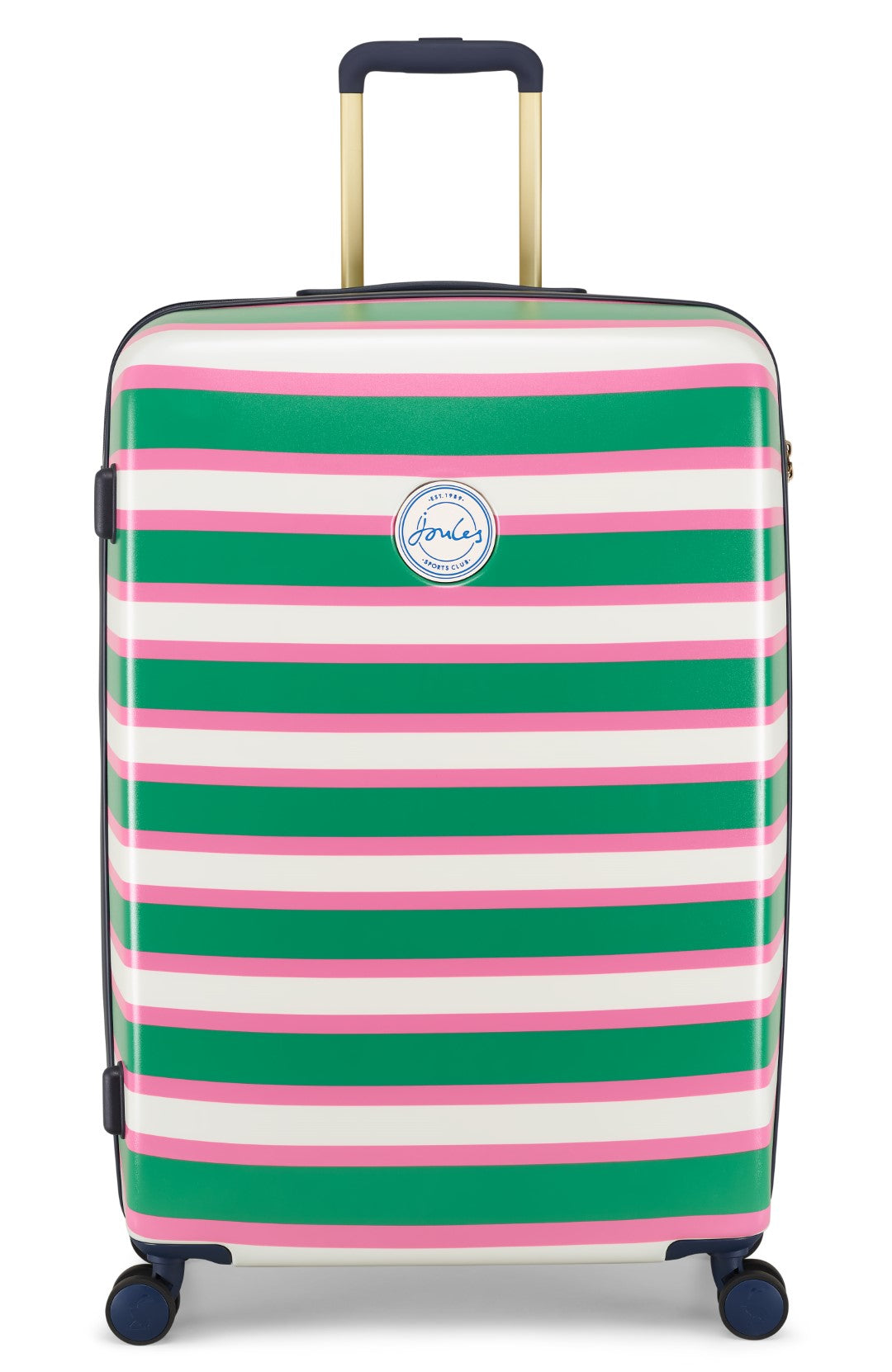 Joules Resort Stripe 76cm 4-Wheel Large Suitcase