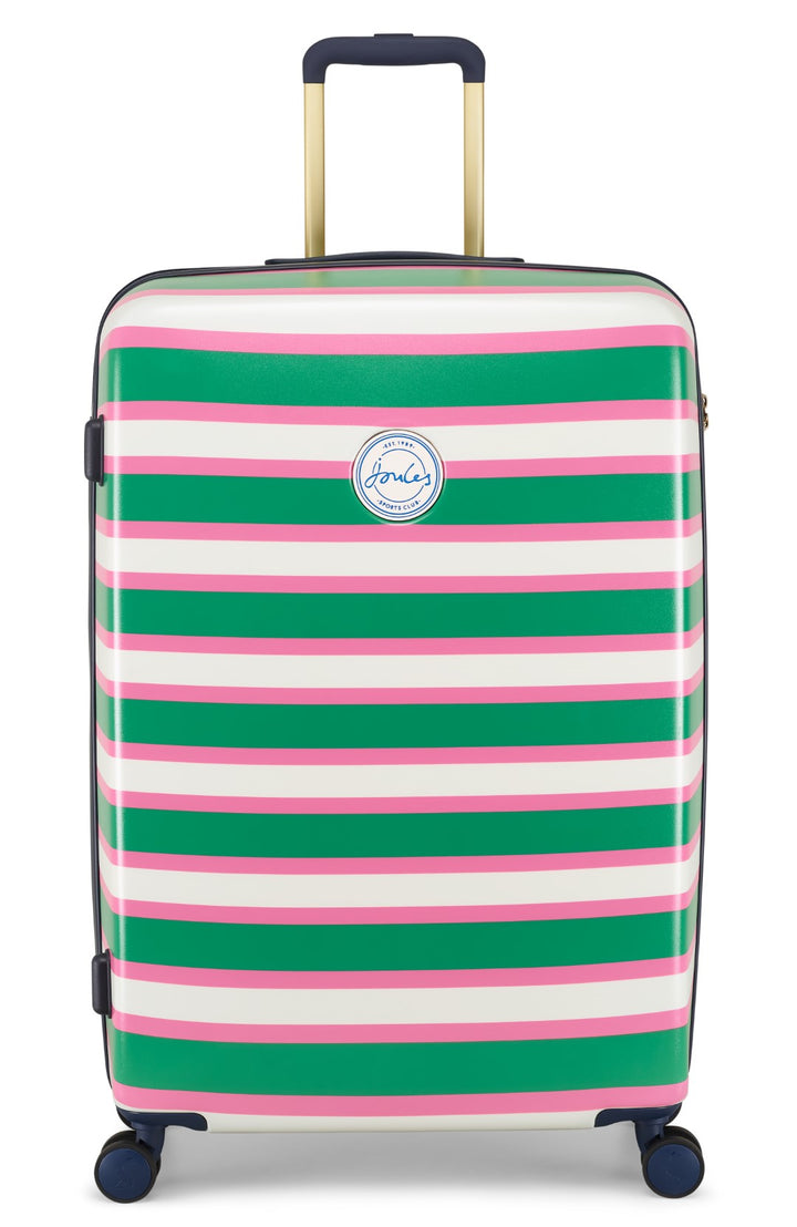 Joules Resort Stripe 76cm 4-Wheel Large Suitcase