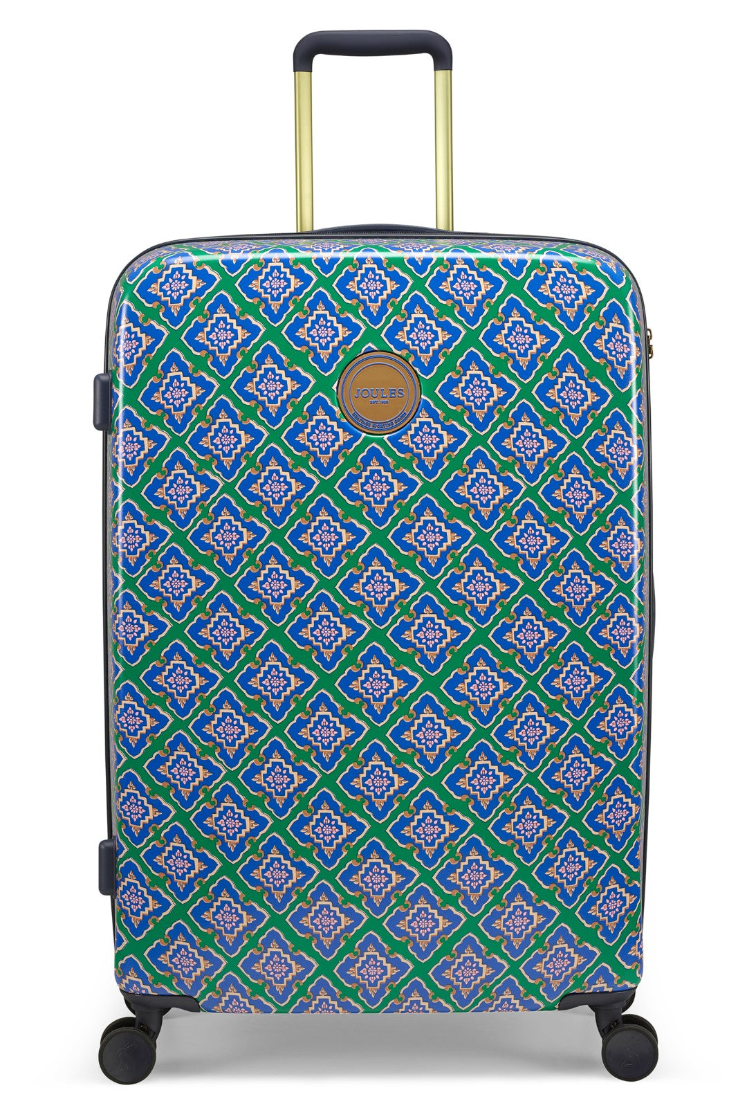 Joules Tile Diamond 76cm 4-Wheel Large Suitcase | Go Places