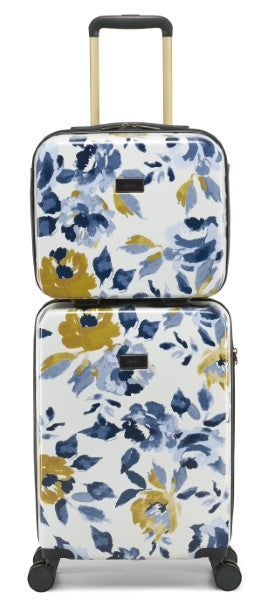 Joules Ocean Rose 4-Wheel Cabin Case