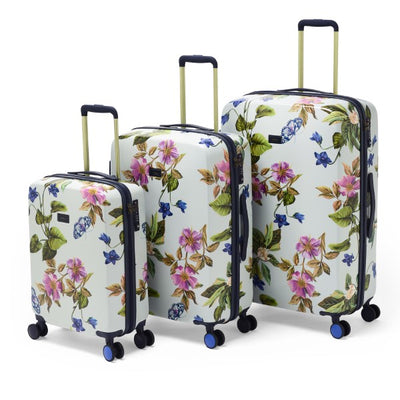 Joules Spring Wood Botanical 4-Wheel Cabin Case