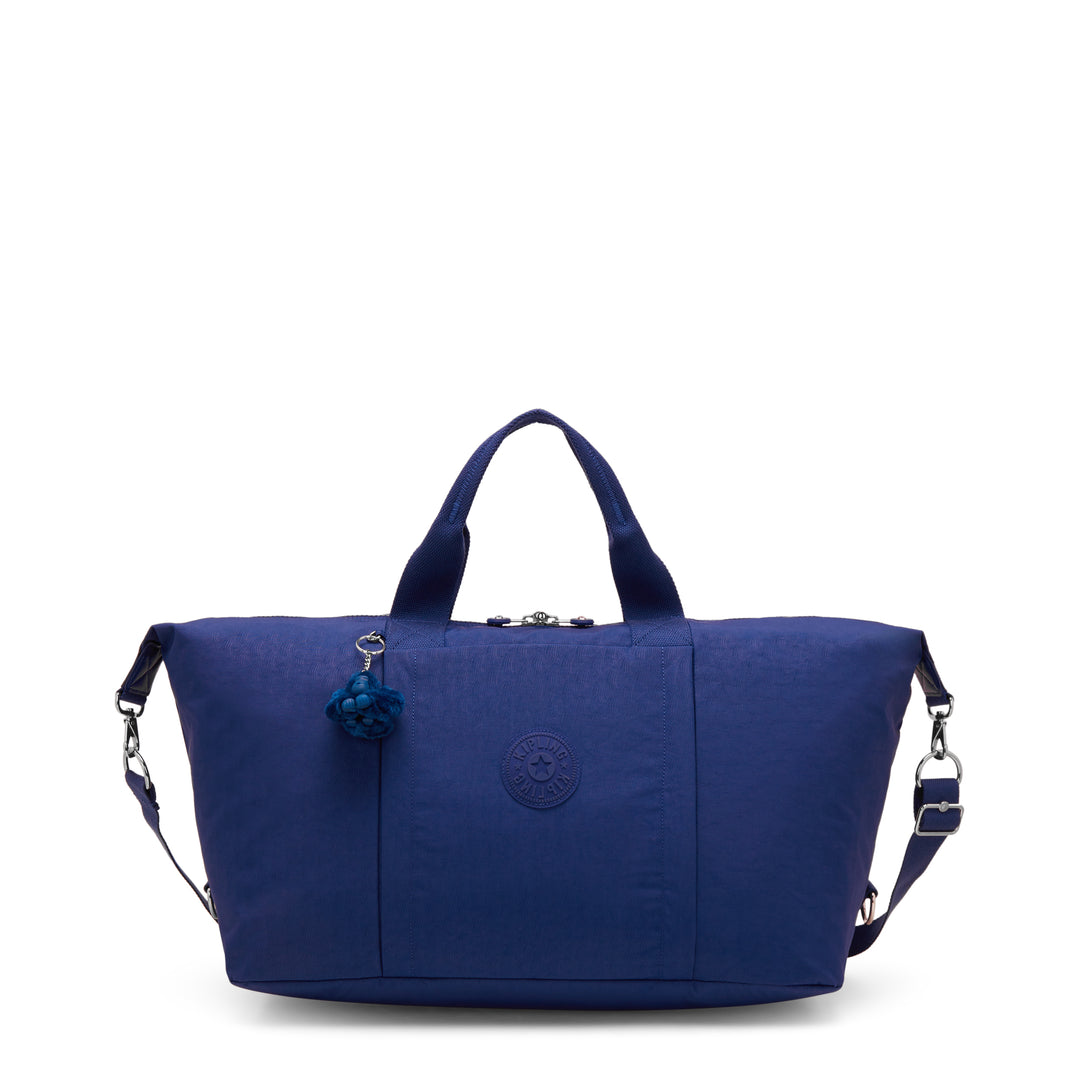 Blue bag with a visible Kipling brand logo on a white background