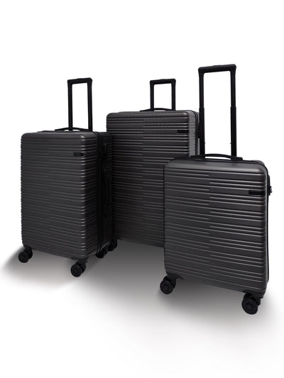 QUBEd Linear Set Of 3 Suitcases