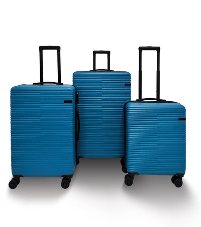 QUBEd Linear Set Of 3 Suitcases
