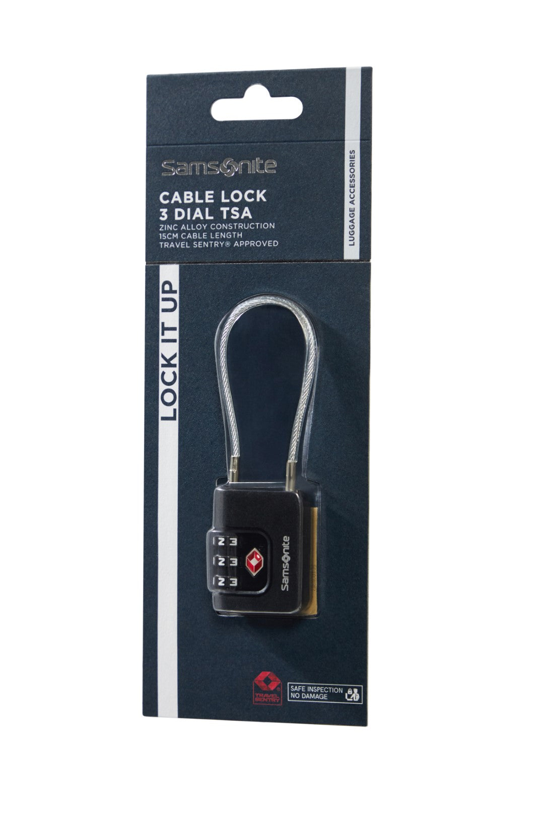 Samsonite TA Revolution Cablelock 3 Dial TSA