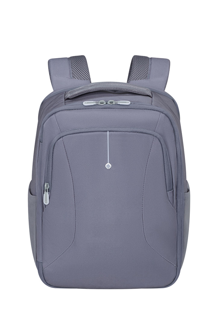 Blue Gray backpack on a white background