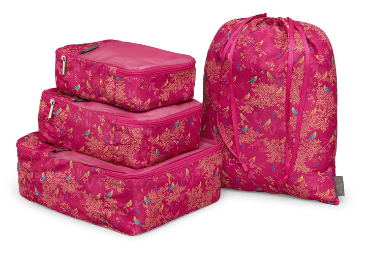 Sara Miller Chelsea Pink Set of Packing Cubes