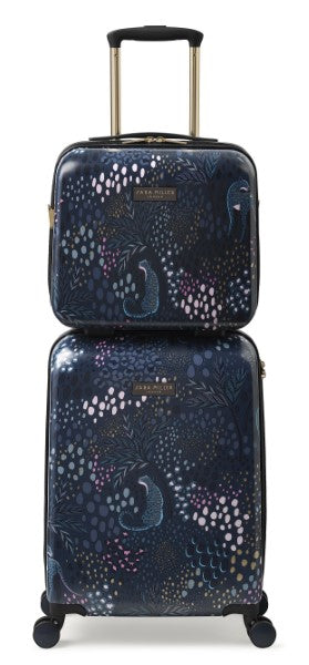 Sara Miller Midnight Leopard 54cm 4-Wheel Cabin Case