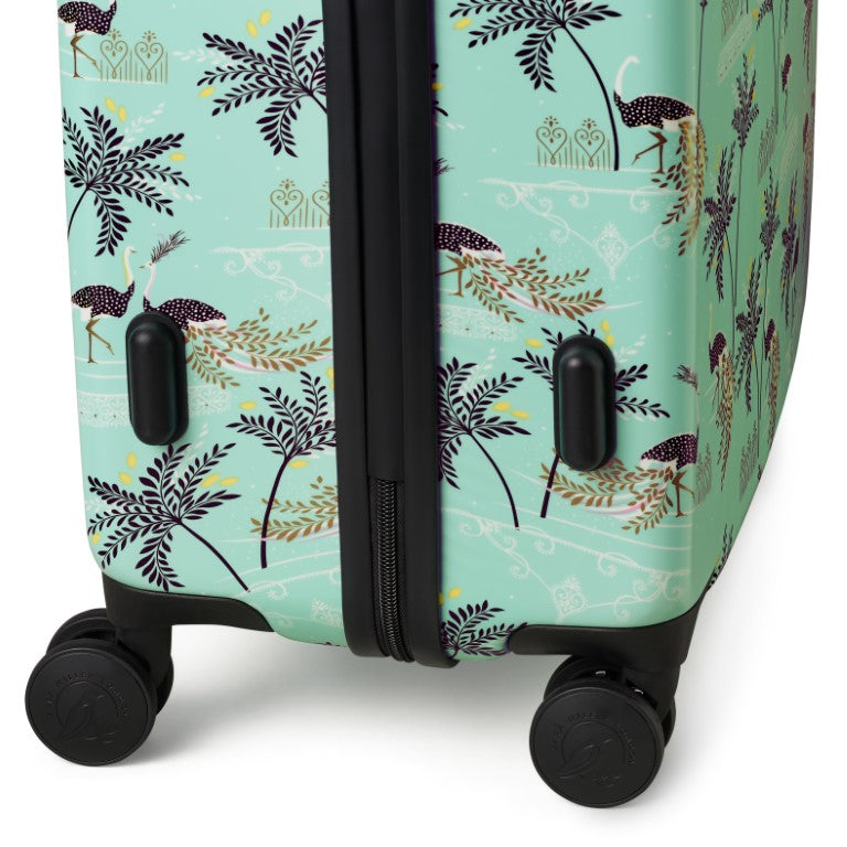 Sara Miller Mint Ostrich 4 Piece Luggage Set