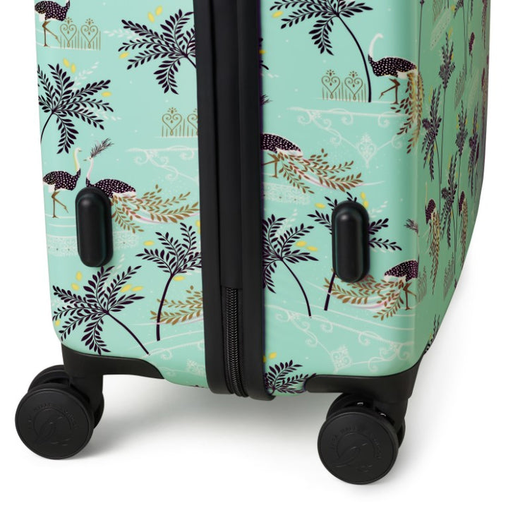Sara Miller Mint Ostrich 4 Piece Luggage Set